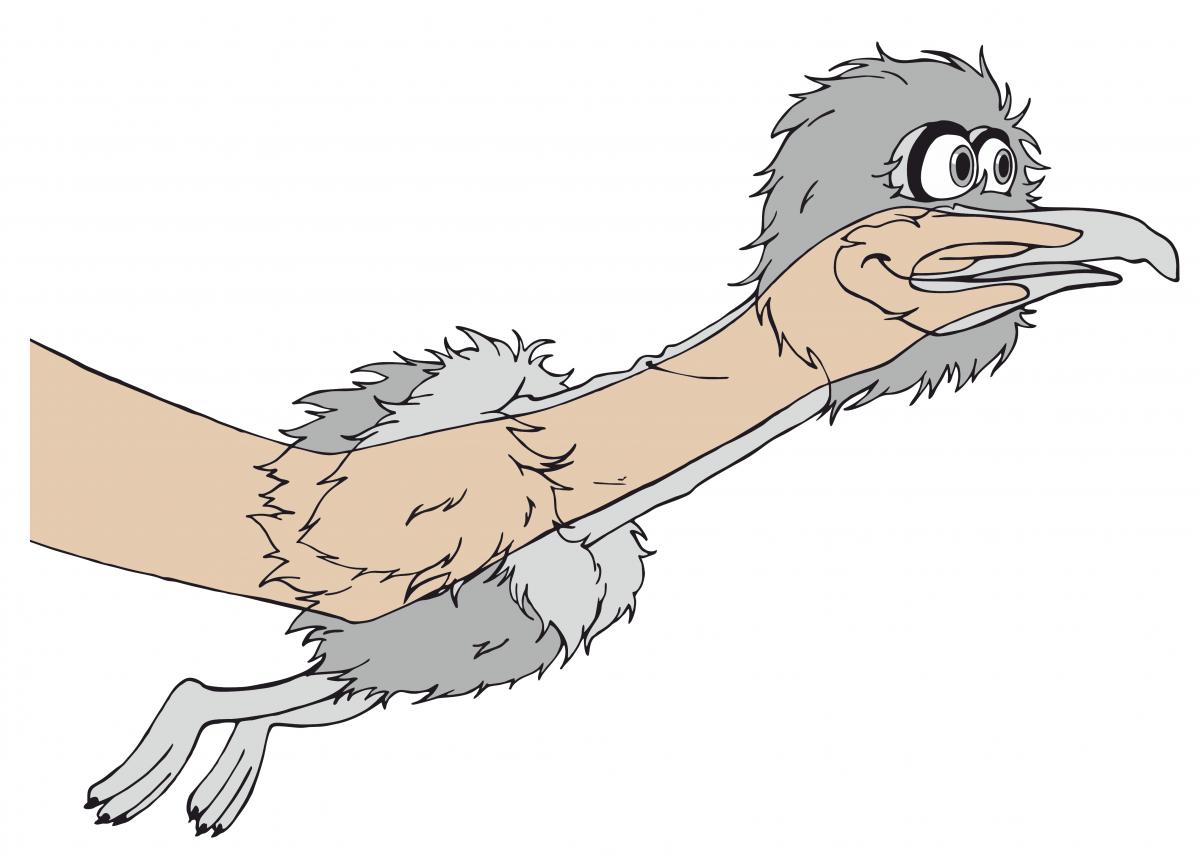 Nasunutá maňuška na ruke