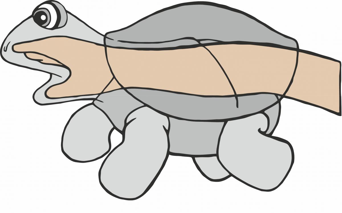 ilustrácia maňušky na ruke