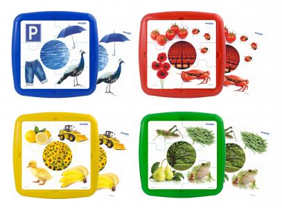Puzzle set - Základné farby